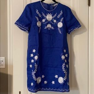 Zara embroidered dress